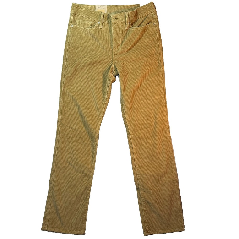 Levis‎ 314 Womens Shaping Straight Corduroy Pants Size 29x30 Tan